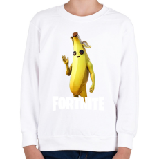 PRINTFASHION fortnite banana - Gyerek pulóver - Fehér