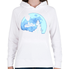 PRINTFASHION Fortnite Battle Bus - Női kapucnis pulóver - Fehér női pulóver, kardigán