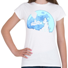 PRINTFASHION Fortnite Battle Bus - Női póló - Fehér női póló