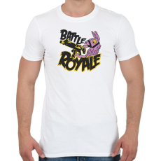 PRINTFASHION Fortnite Battle Royal Llama - Férfi póló - Fehér