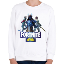 PRINTFASHION Fortnite battle royale 2 - Gyerek pulóver - Fehér gyerek pulóver, kardigán