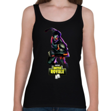 PRINTFASHION Fortnite battle royale art  - Női atléta - Fekete női trikó
