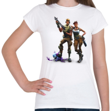 PRINTFASHION Fortnite Battle Royale Bajnokok - Női póló - Fehér női póló