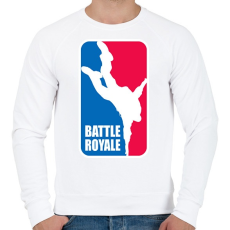 PRINTFASHION Fortnite Battle Royale - Férfi pulóver - Fehér