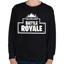 PRINTFASHION Fortnite Battle Royale - Gyerek pulóver - Fekete gyerek pulóver, kardigán
