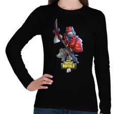 PRINTFASHION Fortnite Battle Royale - Női hosszú ujjú póló - Fekete női póló