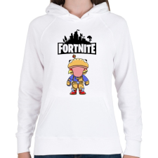 PRINTFASHION Fortnite Beef Boss - Női kapucnis pulóver - Fehér női pulóver, kardigán