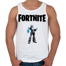 PRINTFASHION Fortnite Black Mecha Team - Férfi atléta - Fehér atléta, trikó