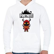 PRINTFASHION Fortnite Cloaked Shadow - Férfi kapucnis pulóver - Fehér