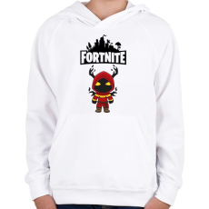 PRINTFASHION Fortnite Cloaked Shadow - Gyerek kapucnis pulóver - Fehér