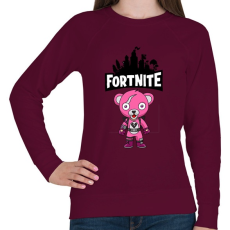 PRINTFASHION Fortnite Cuddle team leader - Női pulóver - Bordó
