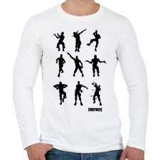 PRINTFASHION Fortnite Dance - Férfi hosszú ujjú póló - Fehér férfi póló