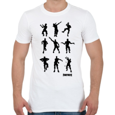 PRINTFASHION Fortnite Dance - Férfi póló - Fehér