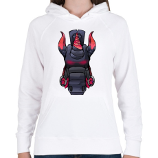 PRINTFASHION Fortnite egyszarvú - Női kapucnis pulóver - Fehér