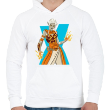 PRINTFASHION Fortnite elf - Férfi kapucnis pulóver - Fehér férfi pulóver, kardigán