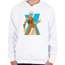 PRINTFASHION Fortnite elf - Gyerek kapucnis pulóver - Fehér gyerek pulóver, kardigán