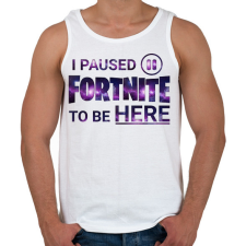 PRINTFASHION Fortnite - Férfi atléta - Fehér női trikó