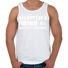 PRINTFASHION Fortnite - Férfi atléta - Fehér atléta, trikó