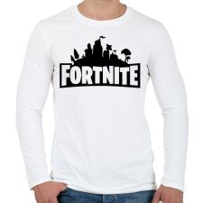 PRINTFASHION FORTNITE - Férfi hosszú ujjú póló - Fehér férfi póló