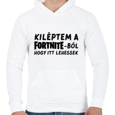 PRINTFASHION Fortnite - Férfi kapucnis pulóver - Fehér