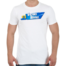 PRINTFASHION Fortnite - Férfi póló - Fehér férfi póló