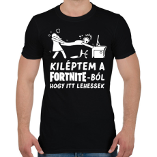 PRINTFASHION Fortnite - Férfi póló - Fekete