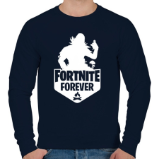 PRINTFASHION Fortnite Forever - Raven (Fehér) - Férfi pulóver - Sötétkék férfi pulóver, kardigán