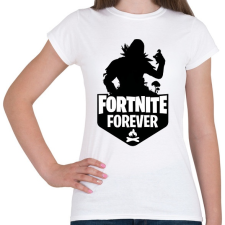 PRINTFASHION Fortnite Forever - Raven (Fekete) - Női póló - Fehér női póló