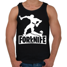 PRINTFASHION fortnite forknife fehér - Férfi atléta - Fekete atléta, trikó