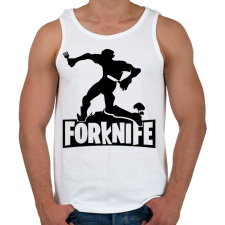 PRINTFASHION fortnite forknife - Férfi atléta - Fehér atléta, trikó