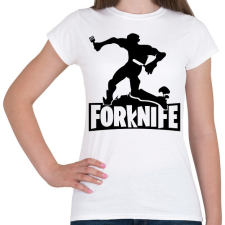 PRINTFASHION fortnite forknife - Női póló - Fehér női póló