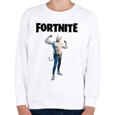 PRINTFASHION Fortnite Ghost Meowscles - Gyerek pulóver - Fehér gyerek pulóver, kardigán