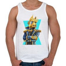 PRINTFASHION Fortnite Golden Lama - Férfi atléta - Fehér atléta, trikó