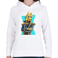 PRINTFASHION Fortnite Golden Lama - Női kapucnis pulóver - Fehér női pulóver, kardigán