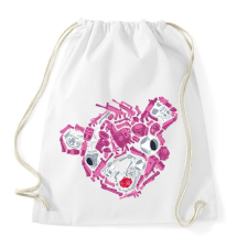 PRINTFASHION Fortnite gun's - Sportzsák, Tornazsák - Fehér tornazsák