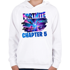 PRINTFASHION Fortnite - Gyerek kapucnis pulóver - Fehér gyerek pulóver, kardigán