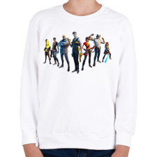 PRINTFASHION Fortnite - Gyerek pulóver - Fehér gyerek pulóver, kardigán