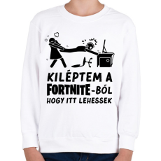 PRINTFASHION Fortnite - Gyerek pulóver - Fehér