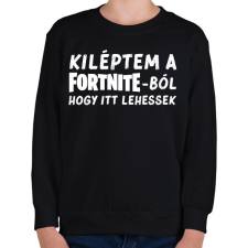 PRINTFASHION Fortnite - Gyerek pulóver - Fekete gyerek pulóver, kardigán
