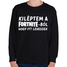 PRINTFASHION Fortnite - Gyerek pulóver - Fekete gyerek pulóver, kardigán
