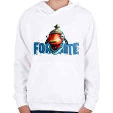 PRINTFASHION Fortnite Hal - Gyerek kapucnis pulóver - Fehér gyerek pulóver, kardigán