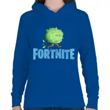 PRINTFASHION Fortnite Hide  - Női kapucnis pulóver - Királykék női pulóver, kardigán