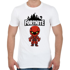 PRINTFASHION Fortnite Hybrid - Férfi póló - Fehér