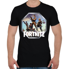 PRINTFASHION Fortnite - Ikon Logó - Férfi póló - Fekete férfi póló