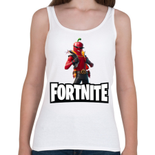 PRINTFASHION Fortnite Joey Caliante - Női atléta - Fehér női trikó