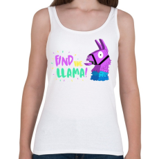 PRINTFASHION Fortnite Lama - Női atléta - Fehér