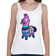 PRINTFASHION Fortnite Láma - Női atléta - Fehér