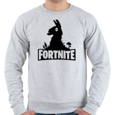 PRINTFASHION Fortnite Llama Logó - Fekete - Férfi pulóver - Sport szürke férfi pulóver, kardigán