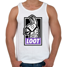 PRINTFASHION Fortnite Llama Loot - Férfi atléta - Fehér atléta, trikó