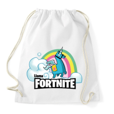 PRINTFASHION Fortnite Llama - Sportzsák, Tornazsák - Fehér tornazsák